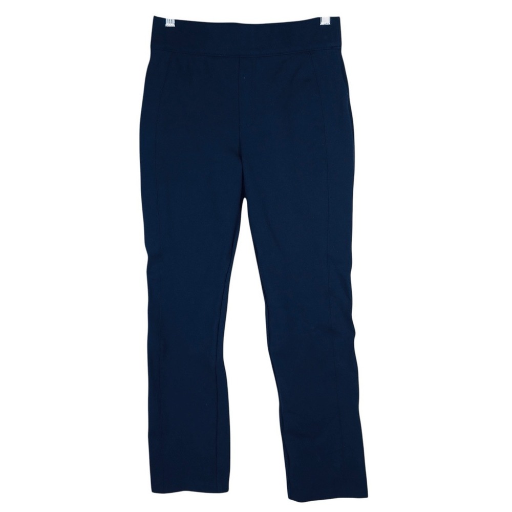 Spanx The Perfect Pant Slim Straight Navy Blue‎ Women's Size S Petite